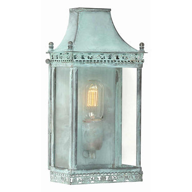 Seinävalaisin vihreä patina | Ulkokäyttöön | 18,5 x 10 x 35 cm | Regents Park | (IP44)-Elstead Lighting-Sasu’s sisustus- ja huonekaluliike