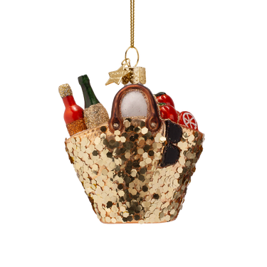Shopping bag joulukoriste | 7,5 x 3,5 x 8,5 cm-Vondels-Sasu’s sisustus- ja huonekaluliike