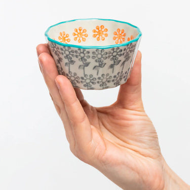 Sini-oranssi muffinssivuoka | Ø8 x 4 cm | FLORAL-Tranquillo-Sasu’s sisustus- ja huonekaluliike