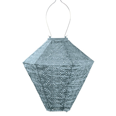 Siniharmaa aurinkokennolyhty | Ø28 cm | Lace Diamond-Lumiz-Sasu’s sisustus- ja huonekaluliike