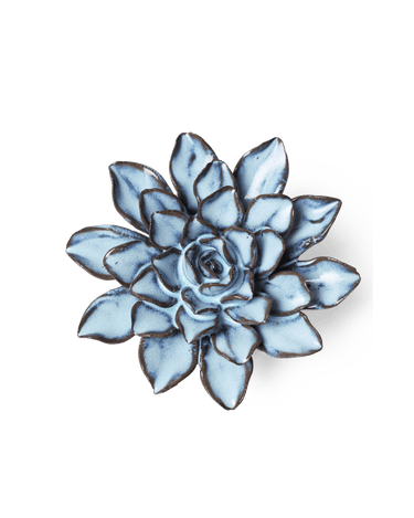 Sininen asteri-posliinikukka Chive, ⌀8,9 x 3,8 cm – tuotekuva