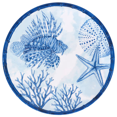 Sinisävyinen tarjoilulautanen melamiinia | Ø35,5 cm | Piana-Les Jardins de la Comtesse-Sasu’s sisustus- ja huonekaluliike