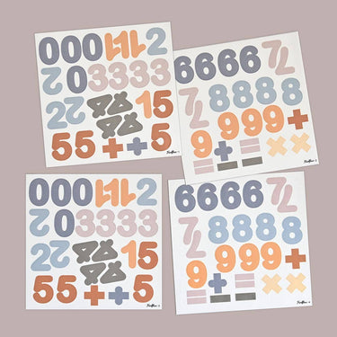 Sinisävyiset väriset magneettiset numerot | 100 palaa-Ferflex-Sasu’s sisustus- ja huonekaluliike