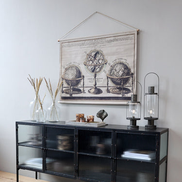 Sisustustaulu maailmankartta tekstiiliä | 120 x 90 cm-Chic Antique-Sasu’s sisustus- ja huonekaluliike