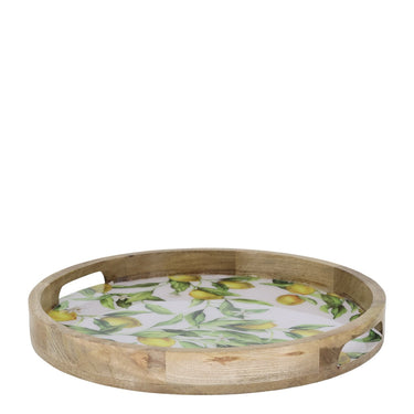 Tours Tray w. lemons H4/D35 cm nature