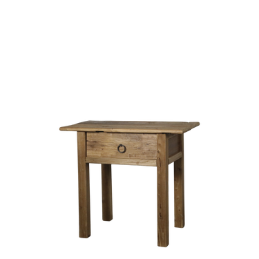 Kierrätyspuinen puunvärinen sivupöytä | 70 x 38 x 64 cm | Grimaud-Chic Antique-Sasu’s sisustus- ja huonekaluliike