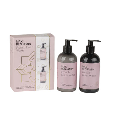 Suihkusaippua ja vartalovoide setti | 2 x 300 ml | French Linen Water-Max Benjamin-Sasu’s sisustus- ja huonekaluliike