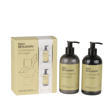 Suihkusaippua ja vartalovoide setti | 2 x 300 ml | Lemongrass & Ginger-Max Benjamin-Sasu’s sisustus- ja huonekaluliike