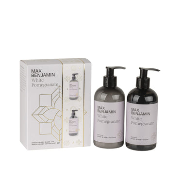 Suihkusaippua ja vartalovoide setti | 2 x 300 ml | White Pomegranate-Max Benjamin-Sasu’s sisustus- ja huonekaluliike