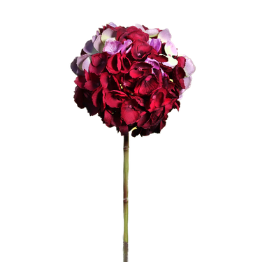 Syvänpunainen hortensia-kestokukka | ⌀17 x 50 cm-Mezu Silk Flowers-Sasu’s sisustus- ja huonekaluliike
