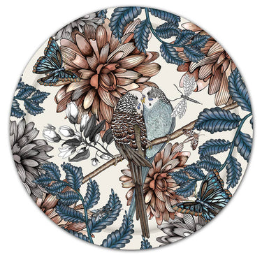 Tarjotin koivuviilua | ⌀38 cm Love birds | Nadja Wedin design-Nadja Wedin design-Sasu’s sisustus- ja huonekaluliike