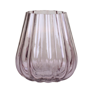Taupe lasimaljakko | ⌀18cm | Grooves-Chic Antique-Sasu’s sisustus- ja huonekaluliike