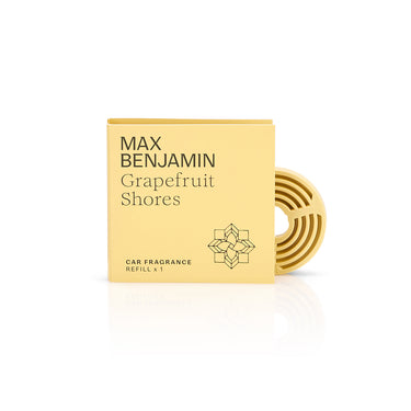 Täyttöpakkaus autotuoksun pidikkeeseen | Car Fragrance Refill - Grapefruit Shores-Max Benjamin-Sasu’s sisustus- ja huonekaluliike