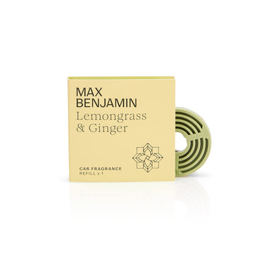 Täyttöpakkaus autotuoksun pidikkeeseen | Car Fragrance Refill - Lemongrass & Ginger-Max Benjamin-Sasu’s sisustus- ja huonekaluliike