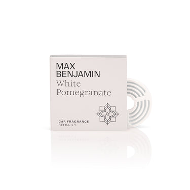 Täyttöpakkaus autotuoksun pidikkeeseen | Car Fragrance Refill - White Pomegranete-Max Benjamin-Sasu’s sisustus- ja huonekaluliike