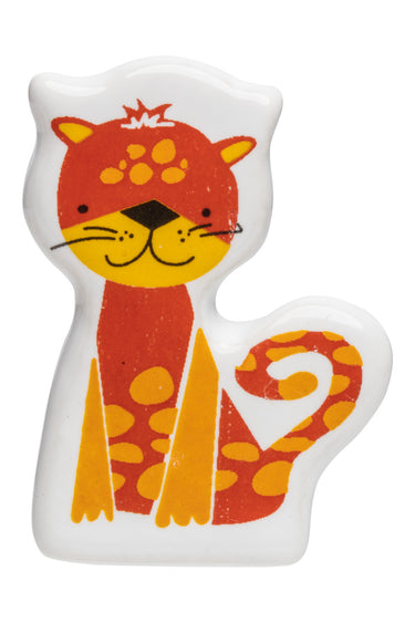 Tiikeri-nuppivedin posliinia | LEO | 5 x 6 cm-Tranquillo-Sasu’s sisustus- ja huonekaluliike