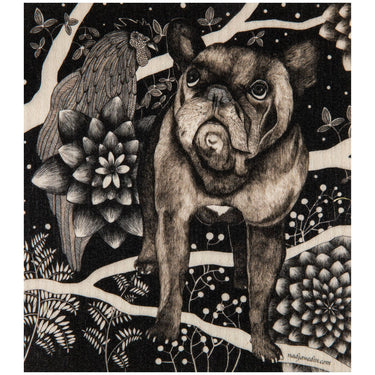 Tiskirätti | 17x20 cm | The French Dog-Nadja Wedin design-Sasu’s sisustus- ja huonekaluliike