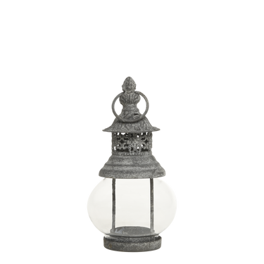 Tuikkulyhty antiikkisinkki | ⌀8,5 x 16,5 cm-Chic Antique-Sasu’s sisustus- ja huonekaluliike