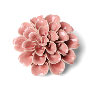 Vaaleanpunainen artisokka-posliinikukka | ⌀8,9 x 3,8 cm-Chive-Sasu’s sisustus- ja huonekaluliike