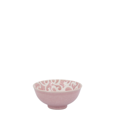 Vaaleanpunainen posliinikulho | Ø12 x 5,5 cm / 3 dl | Arés-Chic Antique-Sasu’s sisustus- ja huonekaluliike