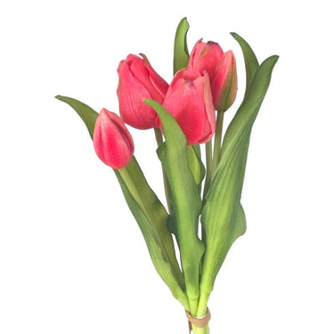 Vaaleanpunainen tulppaanikimppu | 'Soft touch' kestokukka-Floratexx-Sasu’s sisustus- ja huonekaluliike