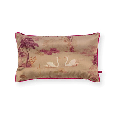 Vaaleanpunainen kuviollinen Pip Studio Darjeeling Days -sisustustyyny 55 x 33 cm