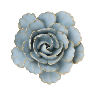 Vaaleansininen pioni-posliinikukka | 12,7 x 6,4 cm-Chive-Sasu’s sisustus- ja huonekaluliike