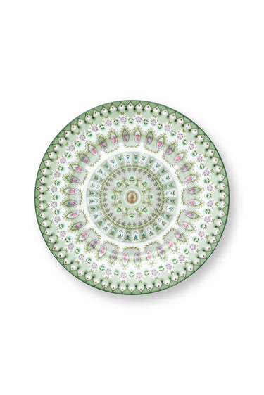 Vaaleanvihreäsävyinen lautanen | ⌀17,4 x 1,9cm | Lily&Lotus Moon Delight-Pip Studio-Sasu’s sisustus- ja huonekaluliike