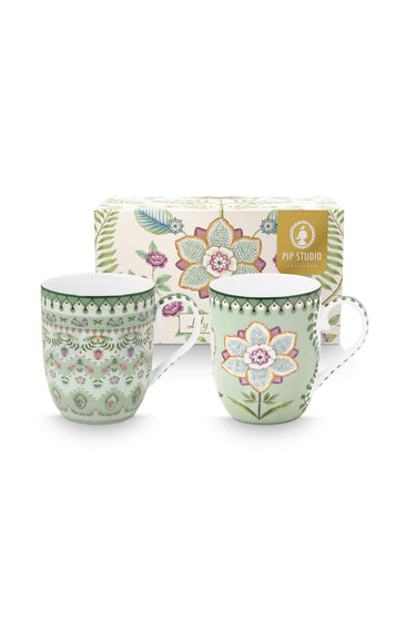 Vaaleanvihreäsävyinen mukisetti | 145 ml | Lily&Lotus-Pip Studio-Sasu’s sisustus- ja huonekaluliike