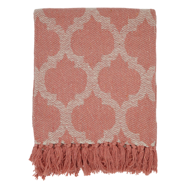 Valdelmanpunainen torkkupeitto | 150 x 130 cm | Aix-Chic Antique-Sasu’s sisustus- ja huonekaluliike