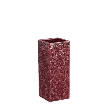 Viininpunainen astianpesuharjan pidike | 6 x 6 x 15 cm | Orient-Cult Design-Sasu’s sisustus- ja huonekaluliike