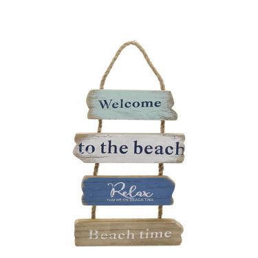"Welcome to the Beach"-kyltti | 19 x 2 x 35 cm-Chic Antique-Sasu’s sisustus- ja huonekaluliike