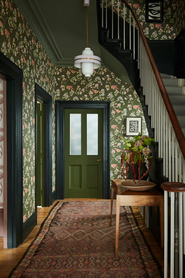 Aderyn Olive Colour | non-woven tapetti | National Trust Papers IV