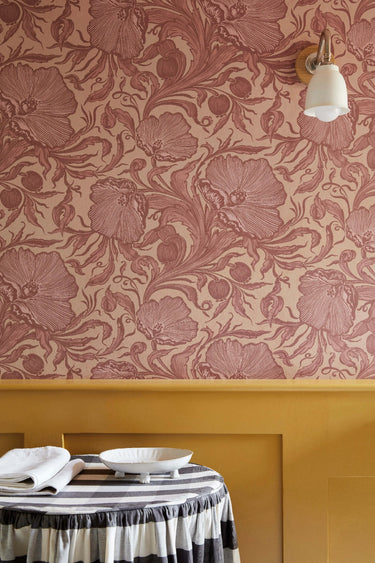 Poppy Trail Masquerade | non-woven wallpaper | National Trust Papers III