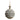 Ball for hanging H15/D10.5 cm antique verte
