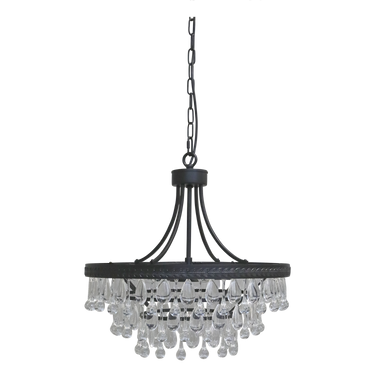 Musta Versailles-kattokruunu ⌀50 cm, kuva 2
