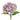 Violetti-vihertäväsävyinen hortensia kestokukka | ⌀15 x 32 cm