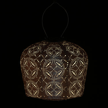 Punaruskea (Mocha Mousse) aurinkokennolyhty | Ø30 x 28 cm | Mandela Arch