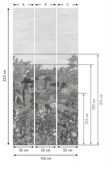 Castle Garden Tea With Florence | non-woven paneelitapetti | In the Garden