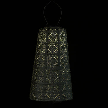 Vaaleanvihreä aurinkokennolyhty | ⌀28 x 43 cm | Mandela Lampshade