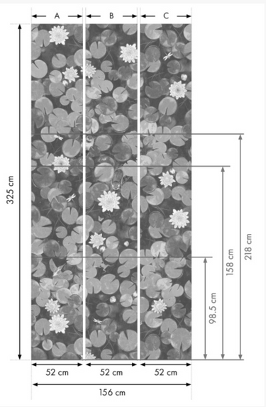 Lily Pads Adventurer | Non-Woven Mural Wallpaper | In the Garden