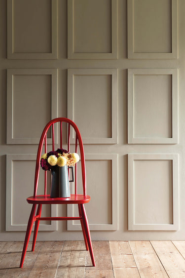 Seinämaali Portland Stone Dark, huonekalumaali Atomic Red