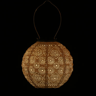 Vaalean roosan sävyinen aurinkokennolyhty | Ø20 x 18 cm | Spectare Round