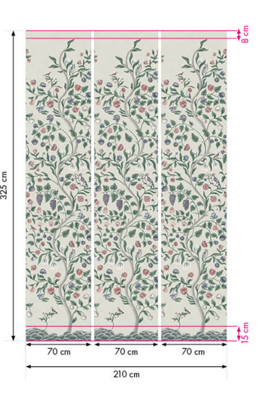 Mandalay Arbour | Non-woven panel wallpaper | National Trust Papers II