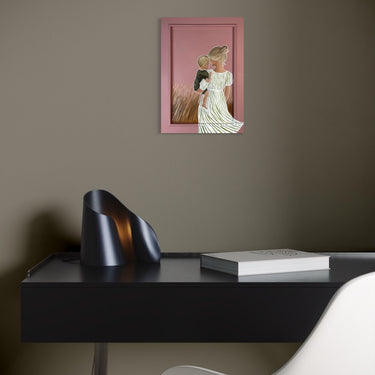 Mother's Lap | 24.7 x 1 x 34.7 cm | Unique acrylic painting