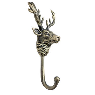 Antiikkimessingin sävyinen naulakkokoukku | Rautaa | Highland Stag-Brass bee-Sasu’s sisustus- ja huonekaluliike