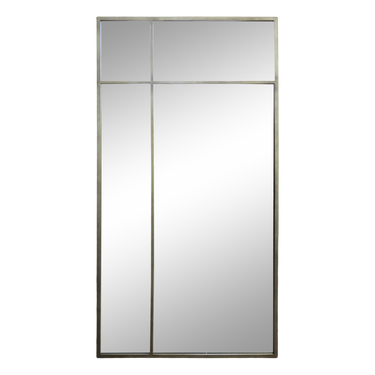 Mirror with antique brass frame | 90 x 3 x 180 cm