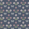 Burges Butterfly Hicks' Blue | non-woven tapetti | National Trust Papers IV-Little Greene-Sasu’s sisustus- ja huonekaluliike