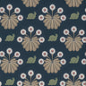 Burges Snail Dark Blue | non-woven tapetti | National Trust Papers II