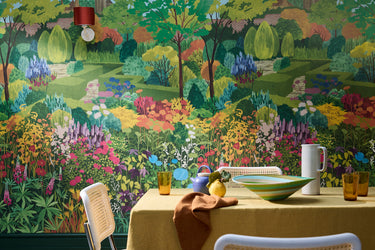 Castle Garden Pale Lime | non-woven tapetti | In the Garden